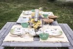 Large outdoor dining table